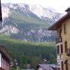 Vette bellunesi dal balcone dell'hotel